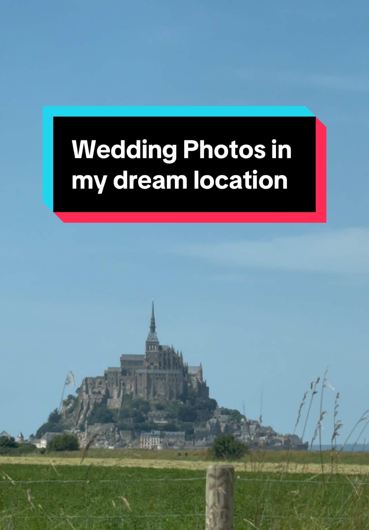 Pinch me please 🙏 Amanda and Hunter’s love story matches all the epicness of this wedding photo location too! @Hunter @Amanda Rogue  #wedding #weddingtok #dreamwedding #weddingdream #montsaintmichel 