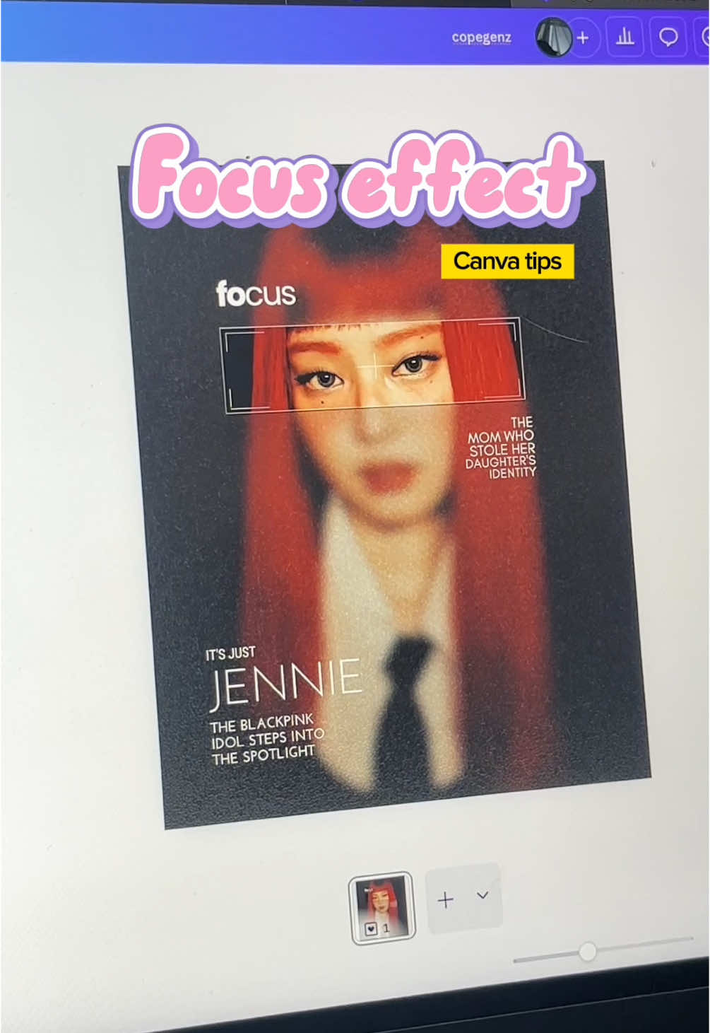 Cách tạo hiệu ứng focus như này trên Canva ⋆ 𐙚 ̊.Nâng cấp Canva Pro tại@SHOP TÀI KHOẢN THUÝ NGÂN #canva #copegenz #tutorial #canvatipsandtricks #canvapro #canvatips #blur 