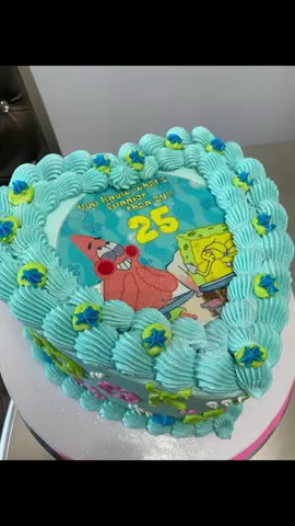 What’s funnier than 24??? 25!! Gotta love SpongeBob  For orders and inquiries  Text 904-600-2335  Located in South Jax #GlamourGourmet #BestInJax #CakeDecor #CustomCakes #Baking #NMJones 