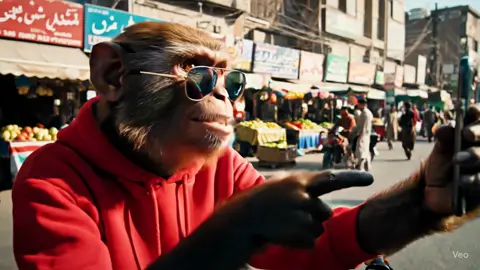 #aivideos #monkey #googleveo3 #veo #funnyvideos#trending #ai 
