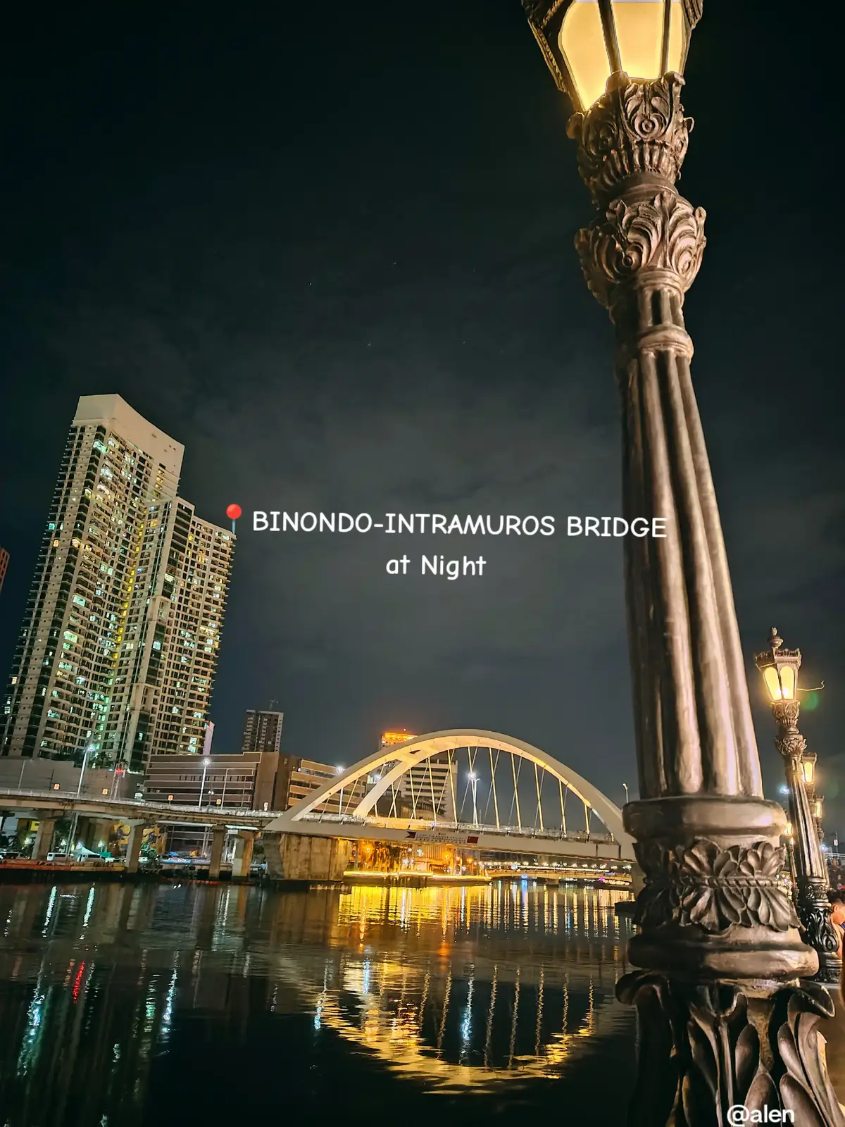 Night view~come & visit here #binondobridgeintramuros  #fypage #manilaphilippines #binondo #photography #nightview😍 #wheninbinondo 