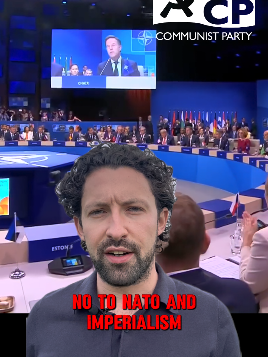 NATO had its summit in The Hague this week …  Keir Starmer, Trump and these war criminals belong in the International Criminal Court for their crimes in Gaza, not the conference stage! Welfare not warfare! Down with the warmongers! Destroy NATO before it destroys us! #NATO #Trump #Starmer #NatoSummit #CommunistParty #Communism #Socialism #Marxism 
