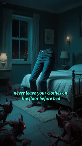 Never Leave Clothes on the Floor Before Bed 👕🛏️ #EnergyCleanse #SpiritualHygiene #SleepProtection #NighttimeHabits