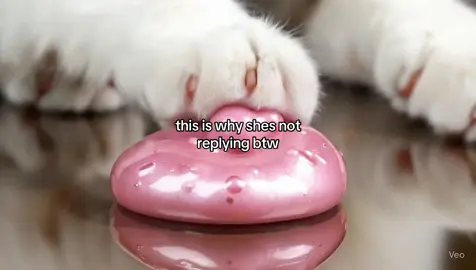 Paws playing with slime🐾💕 #asmr #asmrsounds #oddlysatisfying #slime #ai #trending #AIGenerated