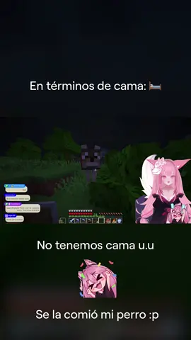 Shavos mi perro se comió mi cama 🥲 ni modo poncho nos quedamos sin cama en el #Minecraft #clipsdetwitch #streamer #streamerpequeño #vtuber #vtuberespañol #minecraftmemes #fyp #GamerGirl 