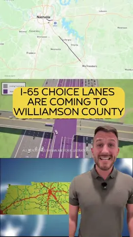 Tennessee’s first toll lanes aren’t even built yet — and we’re already lining up the next one. The $5 billion I-24 Choice Lanes project is moving forward between Nashville and Murfreesboro, and now TDOT has confirmed that I-65 from downtown through Williamson County is officially next. These “Choice Lanes” won’t replace current lanes — they’ll be added to give drivers a faster, paid express option and help reduce commute times. If nothing changes, TDOT says Nashville drivers could be looking at an extra hour on the road within 10 years. Construction on I-24 could begin as early as 2027, with I-65 already entering the planning phase. Big projects like this will shape the way we live, work, and invest in this city for decades to come. If you’re buying or selling and want the real story on how Nashville’s changing — send me a DM. I’ll shoot you straight. #nashvillenate #nashvillerealestate #nashvilletraffic #tdot #i24 #i65 #nashvilleroomtogrow #williamsoncountytn #murfreesboro #middletennessee #nashvilledevelopment #choiceLanes #nashvillenews #nashvilleliving #realestatetips #growthandgrit