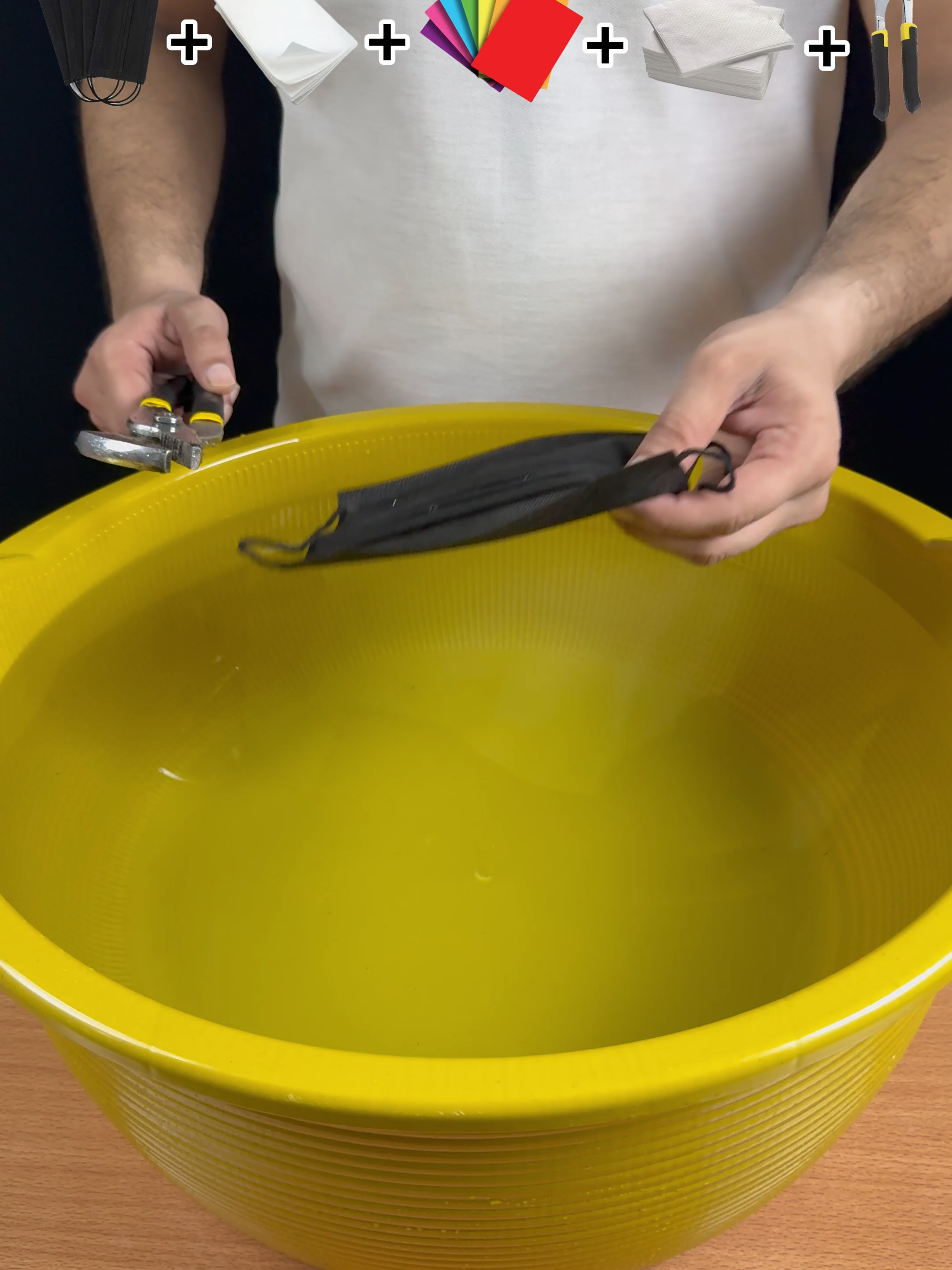 Wrench vs black mask + butter paper + colourfull paper + tissue paper what is next ? 🛠 #experiment #asmr#scienceexperiments #asmrvideo #waterexperiment #oddlysatisfying#unitedstates #uktiktok #useful #foruyou #viralvideos #fyp #wrench #blackmask #butterpaper #colourfullpaper #tissuepaper #everything