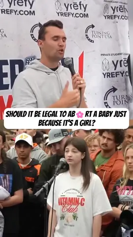Can you ab🌸rt a Baby Based on Gender #charliekirk #debate 