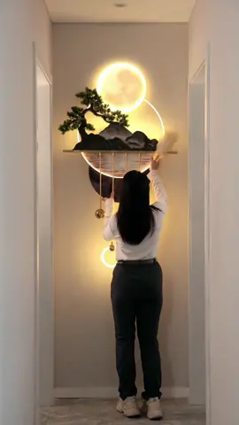 Tranh led decor mặt trăng
