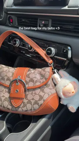 Such a beauty omg🤭🤭 #coach #bag #crystal #soho #labubu 