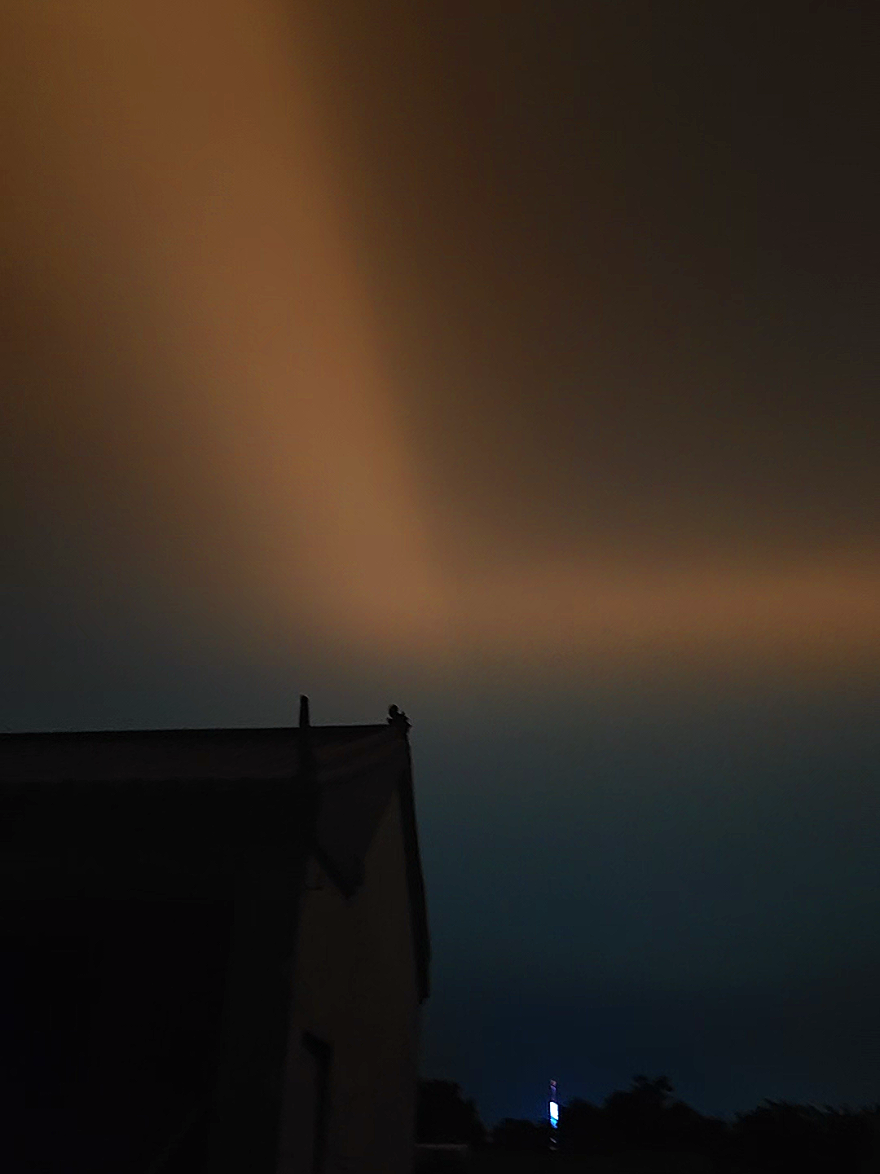 weird sky this night