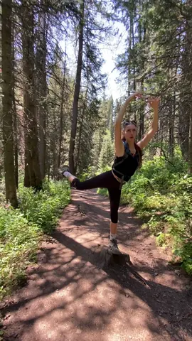 The concentration face gets me 😆 #Hiking #ballet 