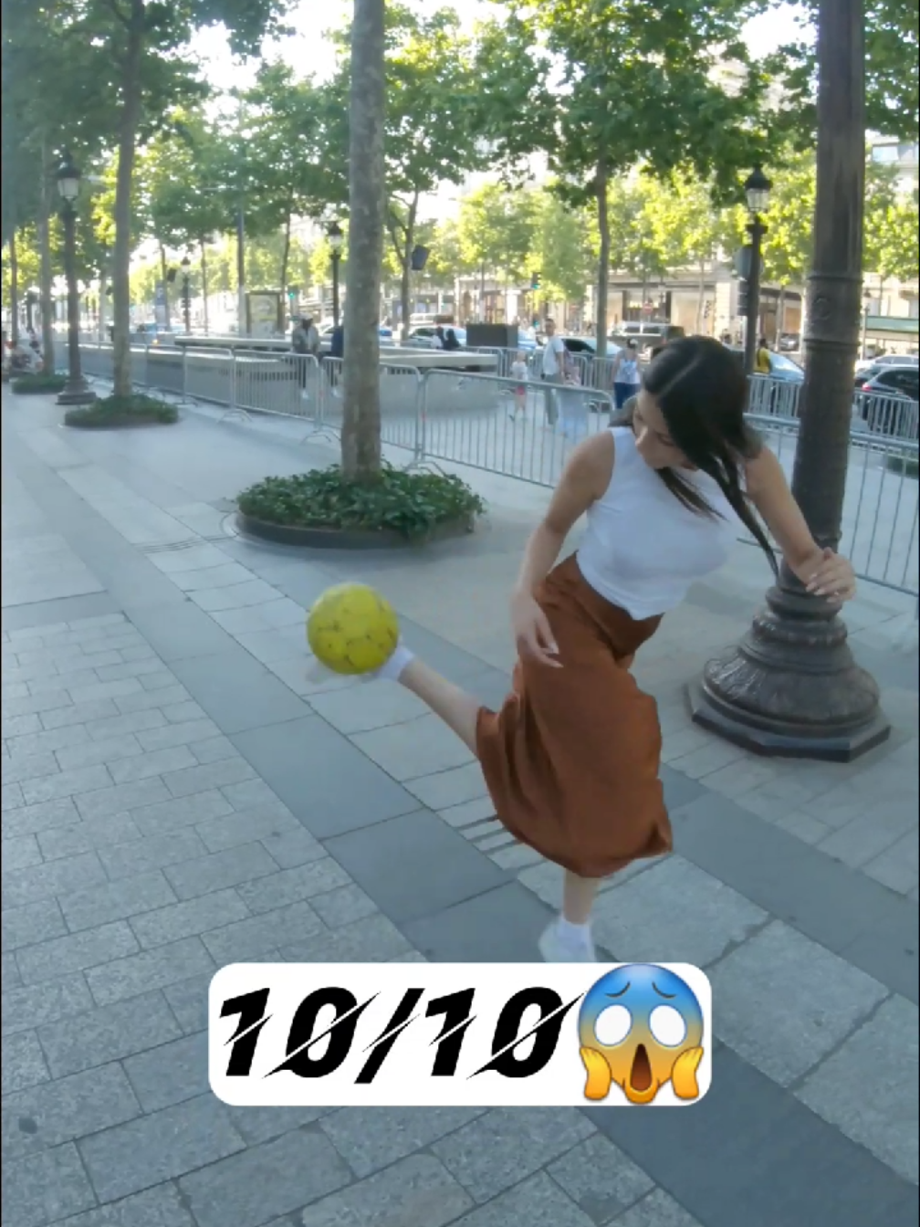Soccer test on street ♥️⚽️