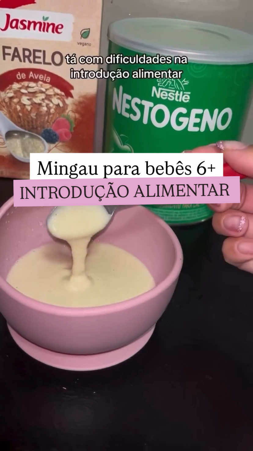 Livro c/ +100 Receitinhas disponível no link da bio 💖💖💖 Mingau Nutritivo para bebês 👶 Receitinha⤵️ 90 ml de água  3 medidas de farelo de aveia 3 medidas de fórmula  Créditos 🎥 @daniela_mendes_maternidadee  #introducaoalimentar#papinha#alimentaçãoinfantil#matenidade#papinhadebebe#papinhasaudavel#dicasdemae#comidaparabebê#receitassaudáveis#introduçãoalimentar#danoninho#danoninhocaseiro