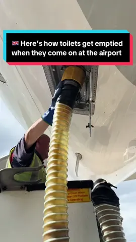 ✈️🚽🗑️ @easyJet 🇬🇧 Here’s how toilets get emptied when they come on at the airport ✈️ #fyp #toilet #plane #airport 