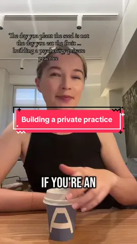 The day you plant the seed is not the day you eat the fruit ✨ I got so emotionally reading the quote ‘and last week I got my first client for my business’ 🥹  Tiktok disclaimer: This video advice is general in nature and does not replace your doctor or your therapist. #privatepractice #psychology #psychologytips #psychologystudent 