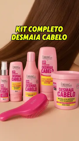 ✨ Kit Desmaia Cabelo da Forever Liss ✨ O tratamento completo que o seu cabelo merece! 💖 🧴 Shampoo – Limpa suavemente, preparando os fios para o tratamento. 🧖‍♀️ Máscara Ultra Hidratante – Nutre profundamente, reduz o frizz e dá aquele efeito desmaiado instantâneo. 🧴 Condicionador – Sela as cutículas e potencializa o brilho e a maciez. 💆‍♀️ Creme de Pentear – Facilita o desembaraço e protege os fios no dia a dia. 💧 Óleo Capilar – Finaliza com toque leve, brilho espelhado e proteção contra pontas duplas. 🎁 Escova – Brinde incrível para ajudar no cuidado diário com muito mais praticidade. Indicado para todos os tipos de cabelo que precisam de hidratação, controle de volume e brilho intenso! ✨ #tiktokshop #tiktokshopaffiliate 