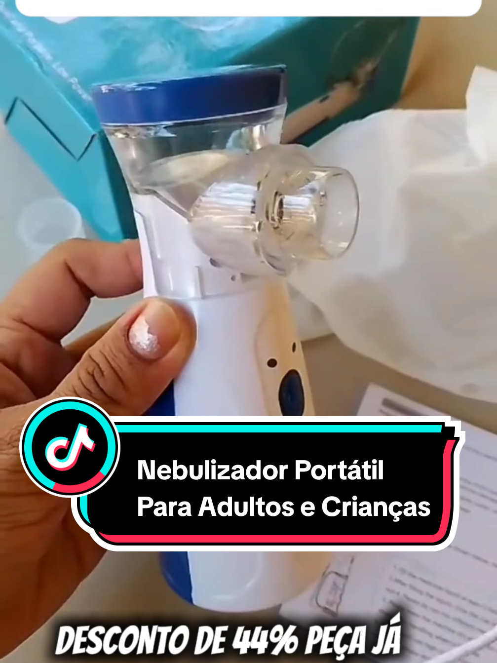 Nebulizador Portátil Para Adultos e Crianças, Nebulizador De Malha Para Problemas Respiratórios Recarregável Ultrassonico Para Viagem e Uso Doméstico GARANTA O SEU AGORA #tiktokshopchegou #tiktokshop #achadinhos #shopnow #nebulizadorportátil #nebulizador 