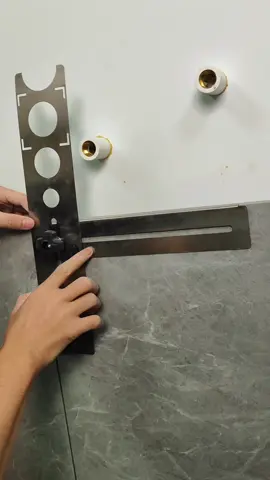 Tile Drilling Perfection! This adjustable hole locator eliminates mistakes on tiles,#TileHoleLocator #MarbleDrillingTool #CeramicFloorPunch #RenovationGameChanger #dealsforyoudays 