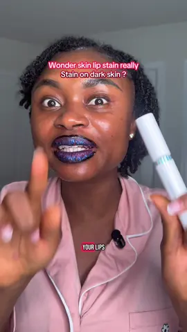 @Wonderskin Beauty this is wonder skin lip stain on dark skin review .  #wonderskinlipstain #lipstains #wonderskinliptint #aishaskns 