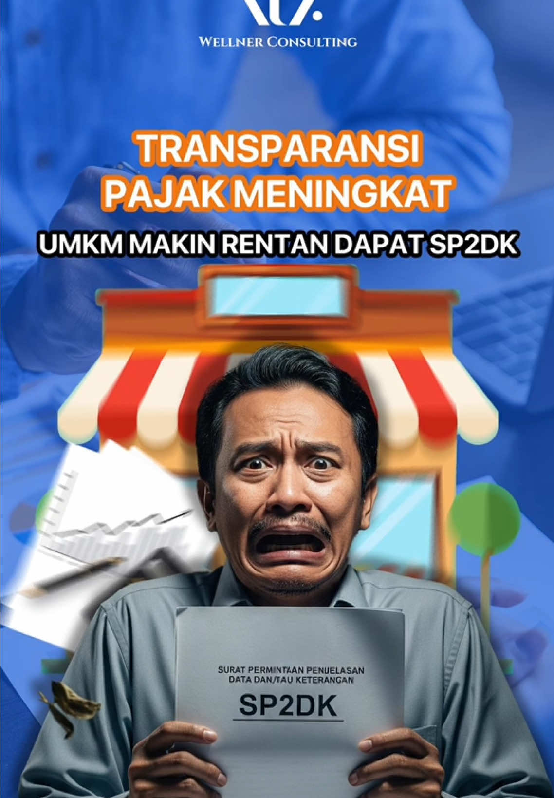 ‼️ UMKM RENTAN DAPAT SP2DK ‼️ Di era digital, data makin terbuka yang memungkinkan pemerintah bisa lacak omzet, transaksi bank, bahkan e-commerce 😱 Sayangnya, hal ini bikin UMKM makin rentan kena SP2DK, apalagi yang belum rapi kelola laporan dan perpajakannya 😰 Yuk kenali penyebab SP2DK dan cara hindarinya supaya bisnismu tetap aman, tenang, dan tumbuh 💡 #umkm #pengusaha #pebisnis #sp2dk #pajak #tax #bisnis #infopajak #pajakindonesia #konsultanpajak #konsultanpajakjakarta #konsultanpajakbali #konsultanpajaksurabaya #wellnerconsulting #fypシ゚ #pajak 