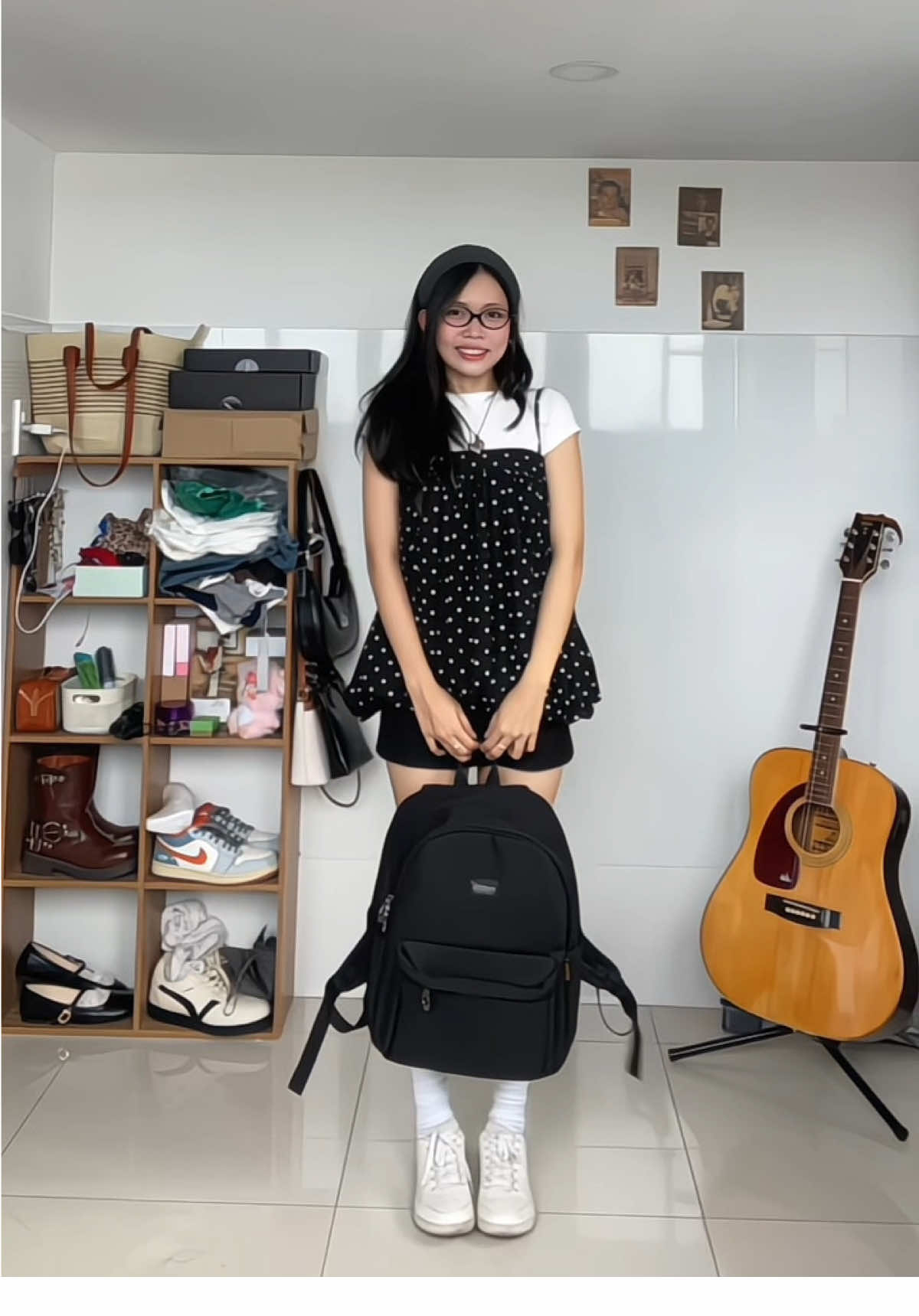 Form cứng cáp lắm cả nhà #OOTD #reviewlamdep #xuhuongtiktok #quanao #balodihoc #reviewquanao #fitcheck 