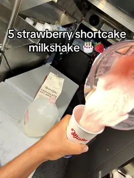 Another strawberry shortcake milkshake people are loving it!!!!#MisterSoftee #fyp #fishtown #mrsoftee #fypシ #icecream #softserve #strawberry #shortcake #strawberryshortcake 