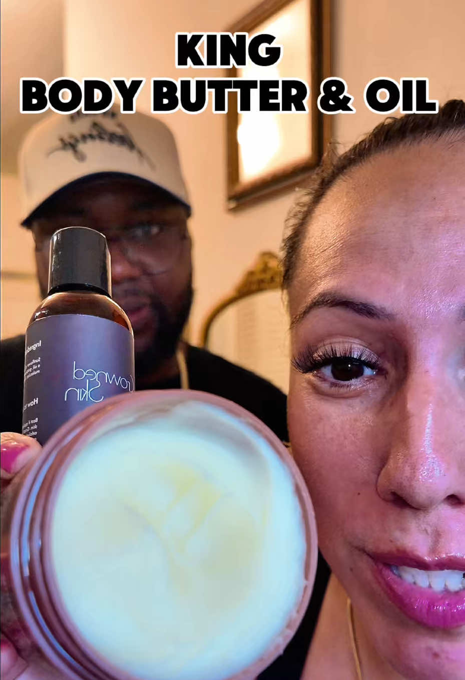 Replying to @Lizabeth Lpz Crowned skin A luxury body butter cologne made for men. Infused with sandalwood, amber musk, leather, and bourbon-this scent doesn't just moisturize, it leaves a trail. Use it solo or layer with the matching oil for next-level smooth and smell-good vibes. Perfect Father's Day gift or everyday flex men's body butter & cologne body oil #smellgoodman #colognesformen #mensbodybutter #mensbodyoil #dealsforyoudays  