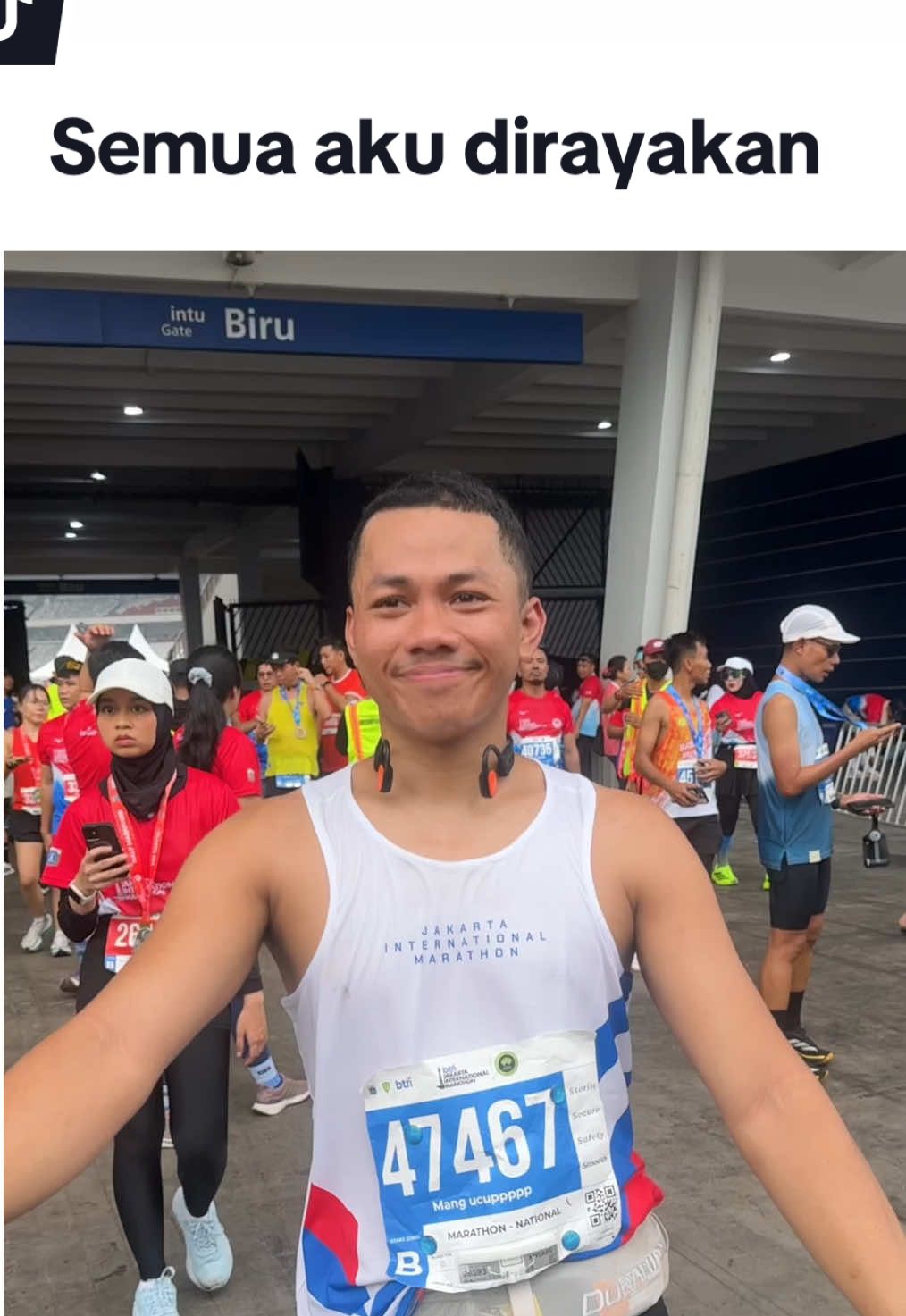 Masih gak nyangka bisa Ngepush diri sendiri dan selesai in VIRGIN FULL MARATHON  walau agak melow karna bangga sama diri gw sendiri  🥹🥹🥹🥹 #jakim 