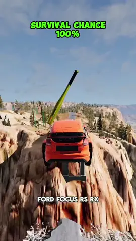 Chance of survival with different vehicles! #beamng #gameing #beamngcrashdrive #fyp 