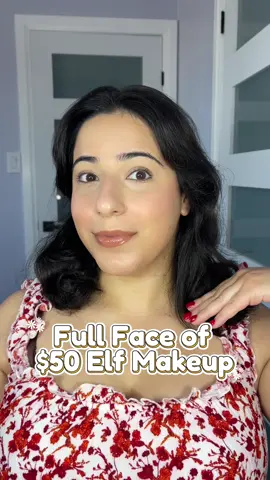 Full face of $50 @elfcosmetics makeup🩷  This is proof that affordable makeup can be just as good as high end💁🏻‍♀️ #budgetmakeup #makeuptransformation #afforablemakeup #elfmakeup #elfcosmetics #beautyroutine #elfprimer #elffoundation #beautycreator #ugccommunity #makeup #fyp 