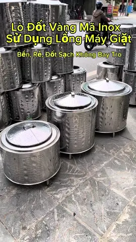 Lò Đốt Vàng Mã Inox – Sử Dụng Lồng Máy Giặt- Bền, Rẻ, Đốt Sạch Không Bay Tro #longmaygiat #hoavangma #xuhuong 