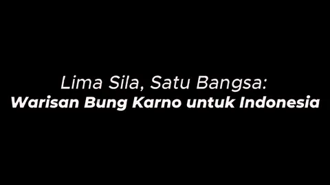 [Lomba Video Dokumenter] ----- Nama : Isham Ridho Asal : Kota Bandung ----- Dokumenter ini menggambarkan perjalanan perumusan Pancasila yang dimulai dari pidato Bung Karno pada 1 Juni 1945. Nilai-nilai luhur bangsa ditampilkan melalui arsip sejarah dan visual kekinian, sementara penerapannya ditunjukkan lewat aktivitas masyarakat seperti gotong royong dan solidaritas sosial. Di akhir, ditekankan bahwa Pancasila tetap relevan dan perlu terus dihidupi oleh generasi masa kini dalam menghadapi tantangan zaman. ------ Daftar Pustaka Hasanah, U., & Budianto, A. (2020). Pemikiran Soekarno dalam Perumusan Pancasila. Jurnal Candi, 20(2).  Janisar, S. (2019). Peranan Soekarno dalam Menggali hingga Penetapan Pancasila Sebagai Dasar Negara Tahun 1945. Universitas Jember (Repositori).  Santoso, A. (2023, 1 Juni). Hari Lahir Pancasila. Badan Kesbangpol Provinsi Bali.  Sisma, A. F. (2022, 16 Desember). Memahami Rumusan Pancasila Menurut Ir. Soekarno. Katadata. ----- Video ini orisinil dan belum pernah diikutsertakan dalam lomba #BulanBungKarno2025 #BulanBungKarnoTehIneuJabar #ineupurwadewisundari 