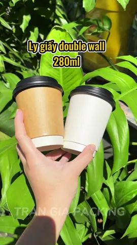 Ly Giấy Double Wall 280ml #lygiaytrangia #baobitrangia #xuhuong #inlygiare #inly #inlygiay #lygiay #coffee #xuhuongtiktok #dalat #vungtau #danang 