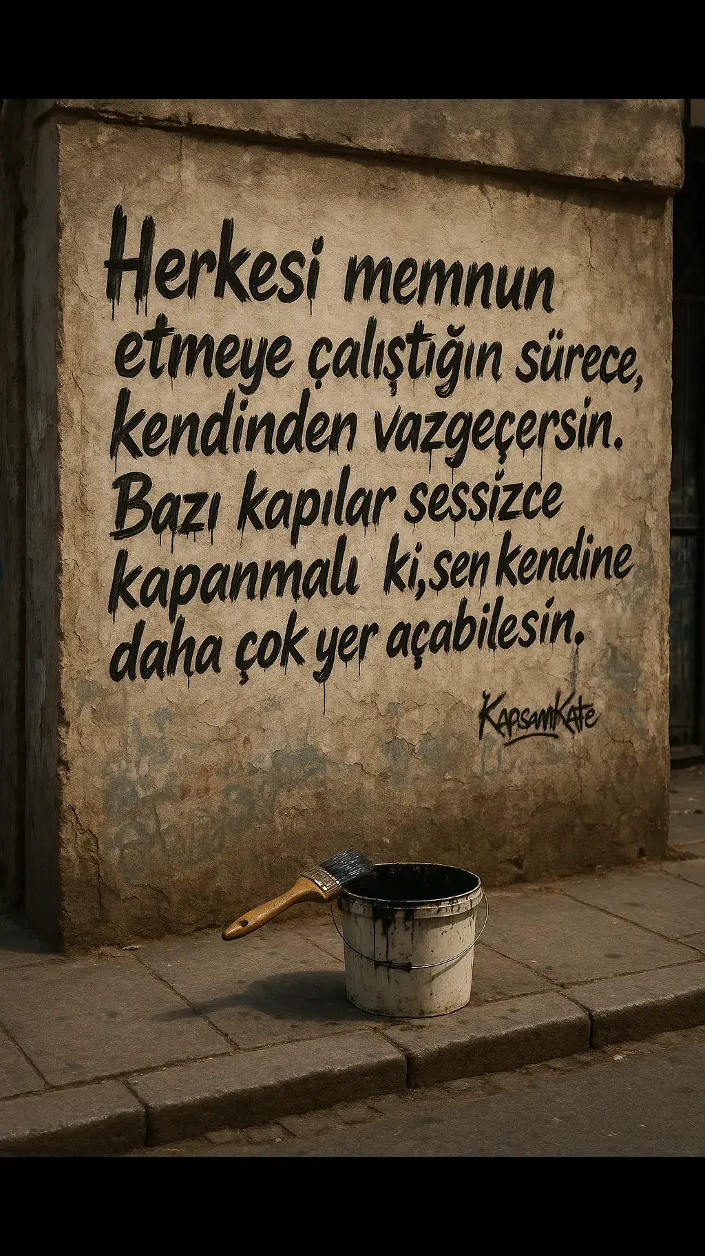 #duvaryazısı #sokaksanatı #grafiti #typographytr #kapsamkafe #hayatdersi #kendinolmak #toksikilişkiler #duygusalpaylaşım #şehirestetiği #gerçekfotoğraf #motivasyonsözleri #sanatdolu #fotoğrafhikayesi #gününsözü #özlüsözler 