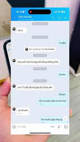 16 hay 17 tuổi thì vẫn cứ là ok thoai nha bao duỵt  lun chỉ cần cccd ạ #tragopiphone #gopduoi18tuoi #trả_góp_bao_đậu #xuhuongtiktok 