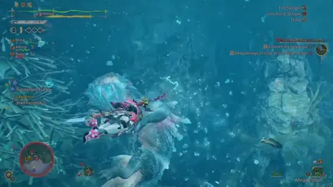 So, I've never experienced this in any game and I thought shit was really cool. A bit sad it wasn't more combat under water but this scene was such a cheif's kiss that I had to share it! #monsterhunterwilds #monsterhunter #mhw #mhwilds #lagiacrus #lagiacruswaterfight #waterfight #xbox #xboxone #xboxseriess #xboxseriesx #fyp #fypシ #foryoupage 