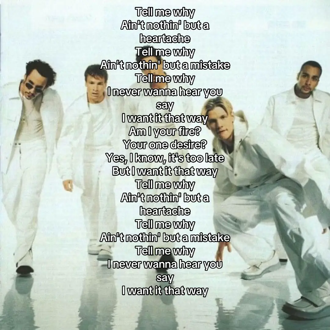#iwantitthatway #backstreetboys 