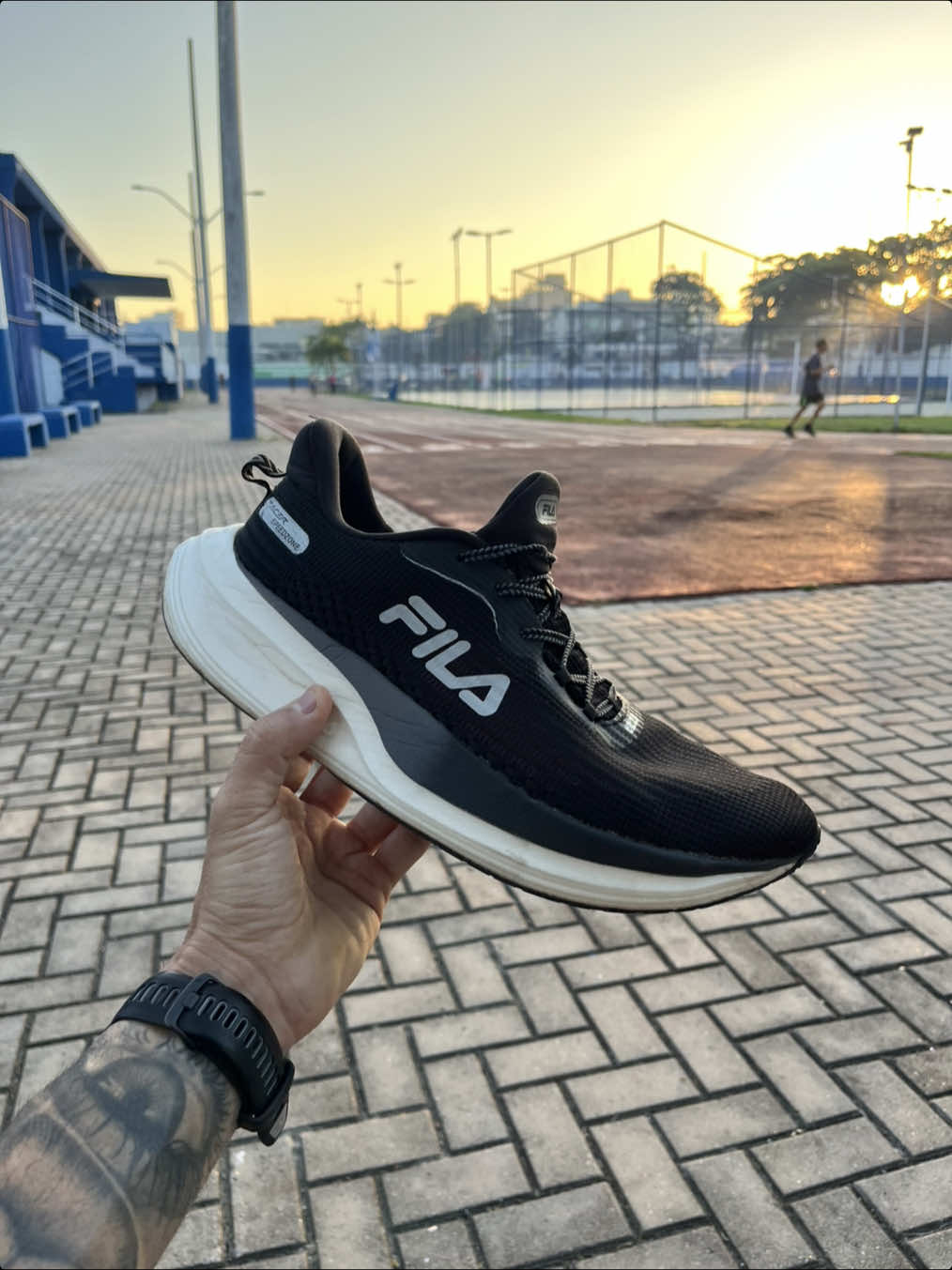 Dia de review do tênis fila Speedzone. #boracorrer #fila #ironman 