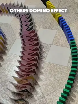 Others Domino Effect vs this one ☠️ #trollface #viralvideo 