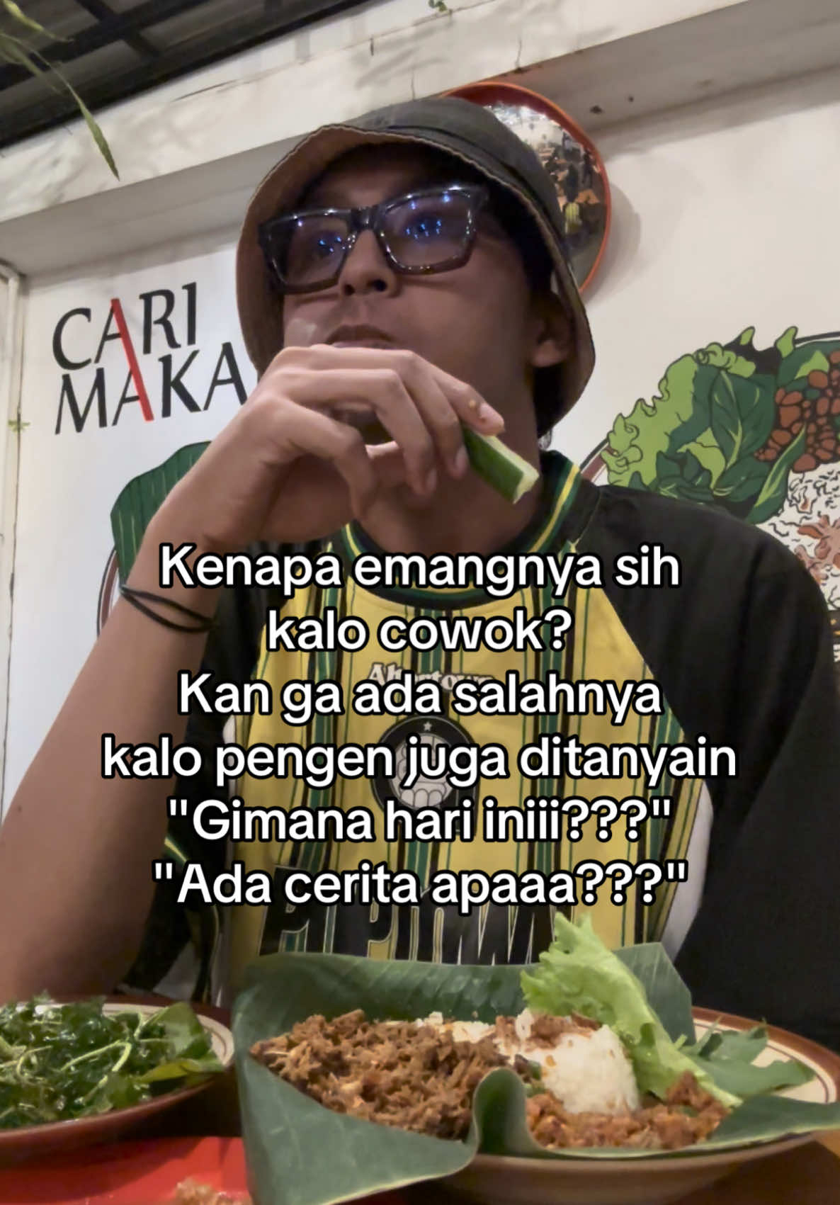 Selama ini kalo cerita seringnya ke tongkol suwir sama timun. 👉🏽👈🏽