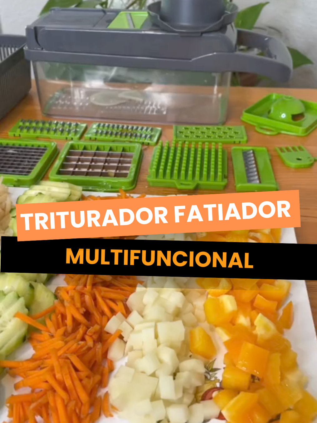O melhor triturador é fatiador Multifuncional! #alimento #multifuncional #triturador #fatiador #cozinha 