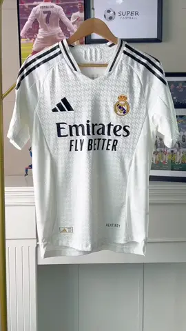 Real Madrid 2024/2025 home shirt player version#football #realmadridfans #bellingham #mbappe #jersey 