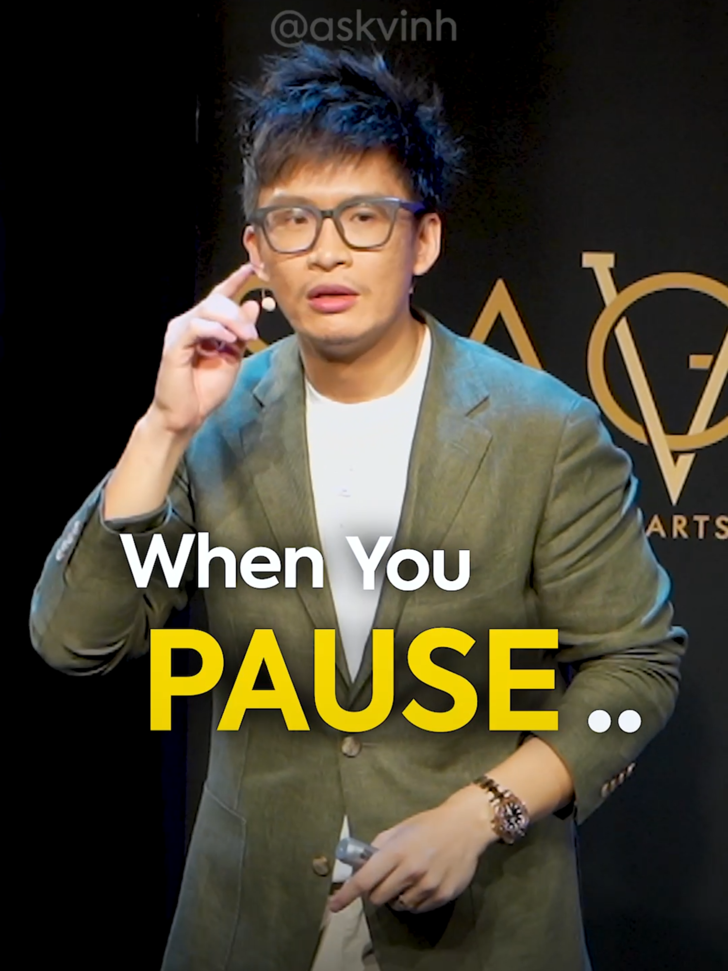 Don't forget to PAUSE when you speak today 😉