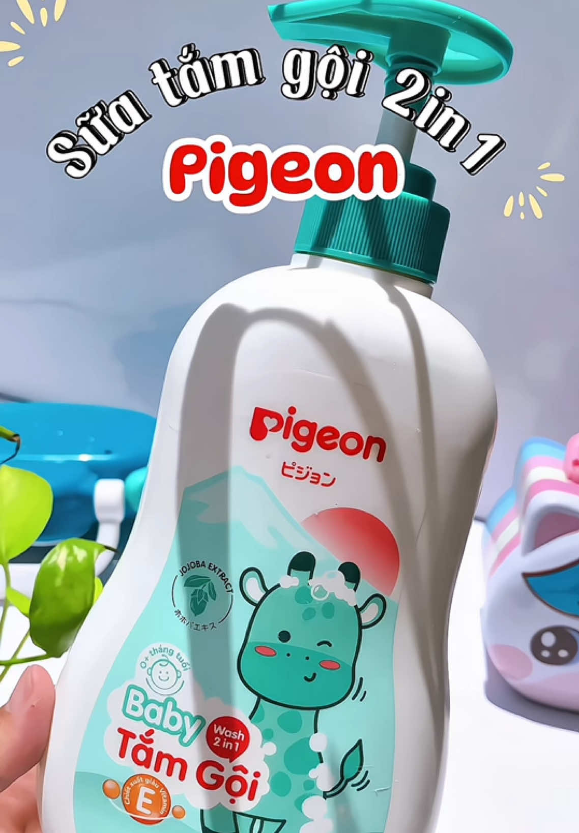 Sữa tắm gội 2in1 Pigeon hương jojoba.sữa tắm gội cấp ẩm dịu nhẹ cho bé. #nhungmecam #mebimsua #chamcon #suatamgoitreem #suatamgoiembe #suatamgoi2in1chobe #pigeon #suatamgoipigeon #suatamgoipigeonjojoba 