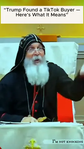 Trump found a tiktok buyer.....by Bishop Mar Mari Emmanuel . #trump2025🇺🇸 #godusetrump #jesus2025✝️ #bishopvoice #americafirst #christiantiktok #usachristian #trumpleadership #onemanonemove 
