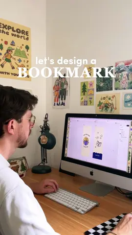 Designing a bookmark with @Kittl 📖✨ I’ve been using Kittl a lot lately when I need to mix illustration with text. It just makes things easier. The mockups are super useful too when I want to see how it’ll look in real life! You can try Kittl for free, and if you want to unlock all features, my code KONITT gives you 25% off :) 🔗 Link in bio #kittl #bookmarkdesign #illustrationart #designprocess #artstudio #studiovlog #artontiktok #creativeprocess