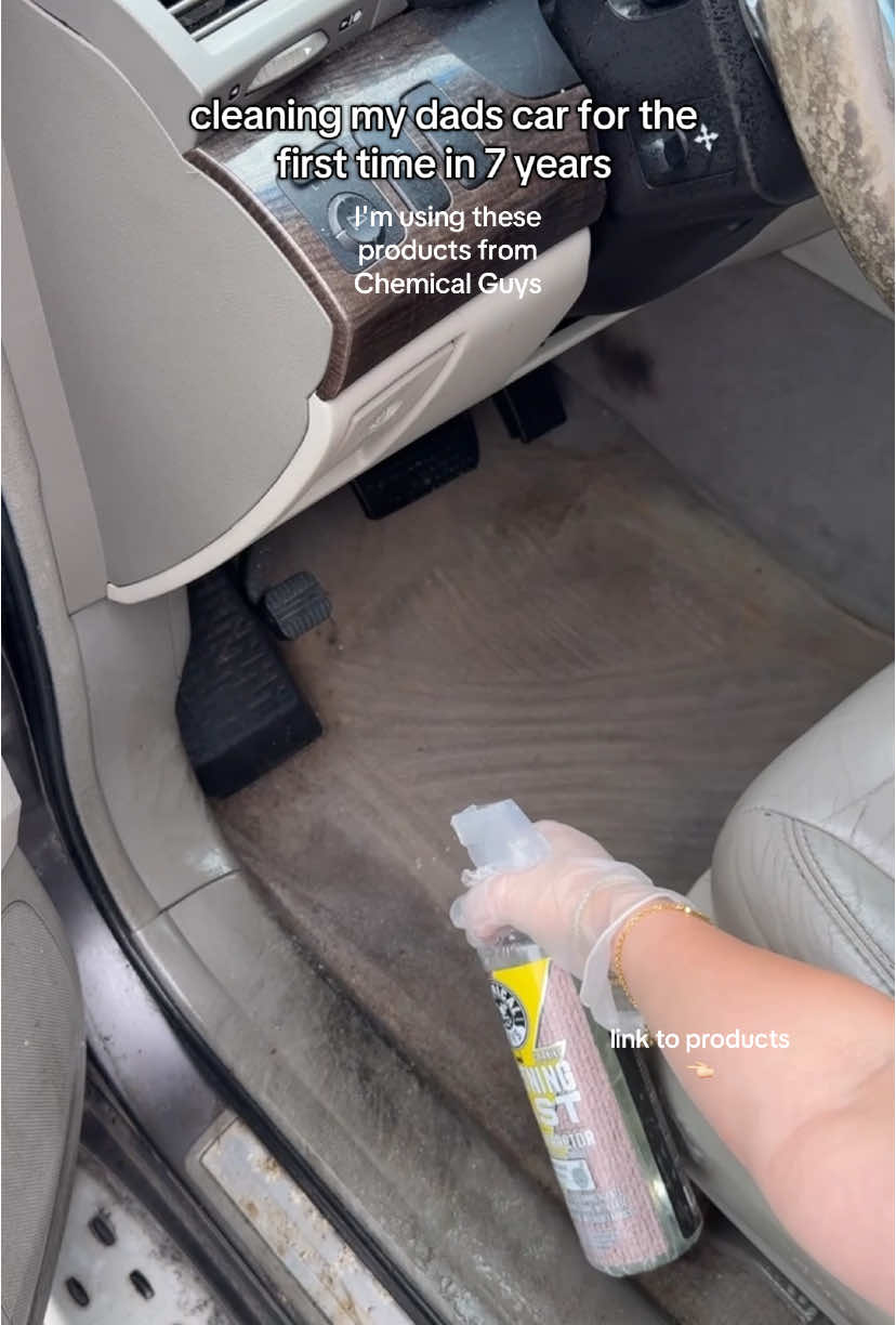 Come back for a part 2! My first time cleaning a car I was able to get one side done before going to work - let me know If you have any tips!  #carcleaning #cartransformation #cardetailing #chemicalguys #TiktokShopCreatorPicks #dealsforyoudays #tiktokshopsummersale 