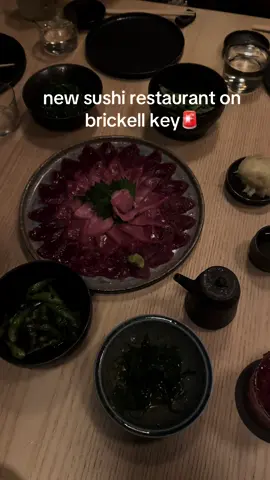 brickell key & fab sushi?? but fr it was amazing #brickellkey #sushi #miamirestaurants #ikigai 