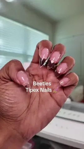 Tried  Tipex nails for the first time and they did not disappoint 💅🏽✨ I used the medium stiletto length and I’m loving how they turned out! Everything is used can be found on my Amazon storefront — link in bio. 💗 Click the card below if you’re interested in trying them too 🛒 #BeetlesTipEX #BeetlesNails #PressOnNails #DIYNails #AmazonFinds #NailInspo #StilettoNails #NailGoals #BeautyOnABudget #FYP #NailsOfTheDay #fyp #fypシ #fypシ゚viral 